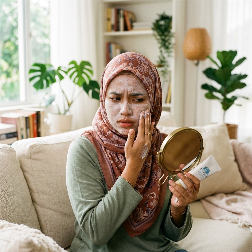 Susah reapply atas makeup